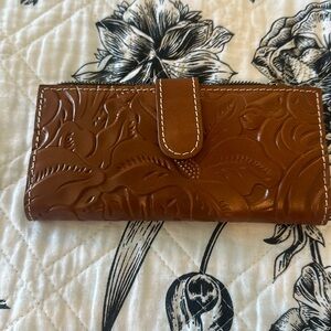 Patricia Nash brown floral Wallet